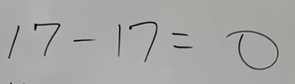 17-17=0
